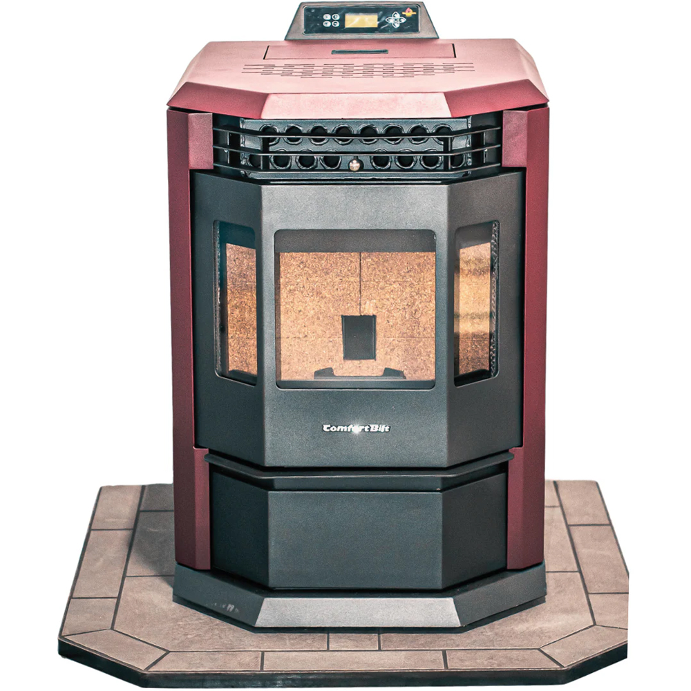 Comfortbilt HP22 Burgundy Pellet Stove-Available in other colors